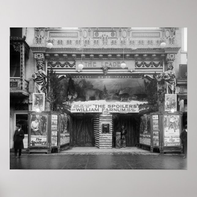 The Leader Theater, 1921. Vintage Photo Poster (Front)