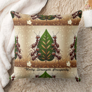 "The Leaf Team" Throw Pillow