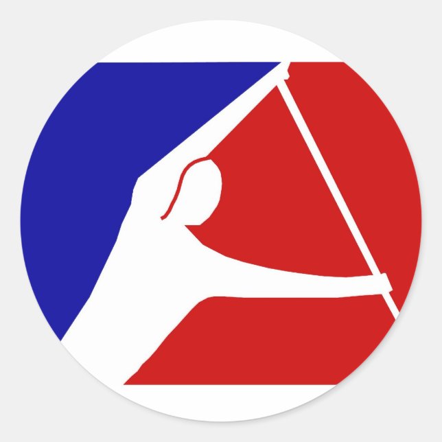 THE LEAGUE OF PADDLERS CLASSIC ROUND STICKER (Front)