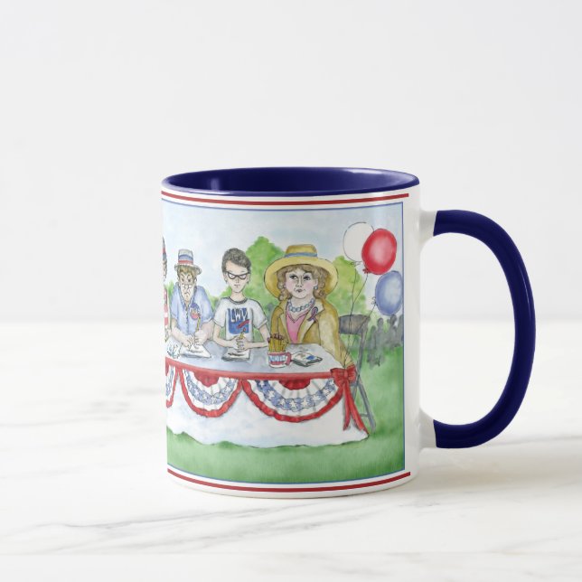 The League of Women Voters at the Fourth of July P Mug (Right)