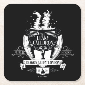 THE LEAKY CAULDRON™ Shop Graphic Square Paper Coaster