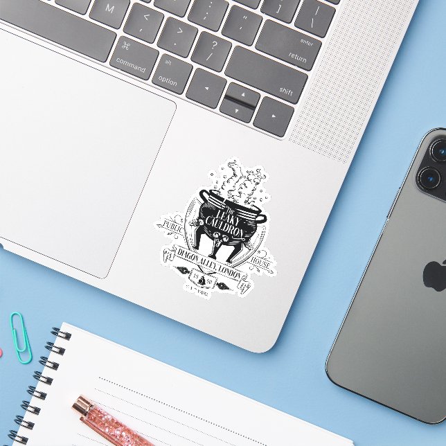 THE LEAKY CAULDRON™ Shop Graphic Sticker (Laptop w/ iPhone)