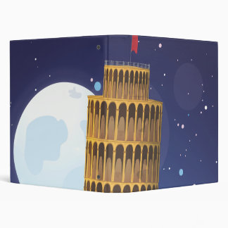 The Leaning tower of Pisa, Italy 3 Ring Binder