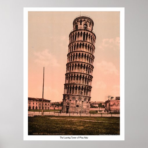 The Leaning Tower Of Pisa, Italy Poster 