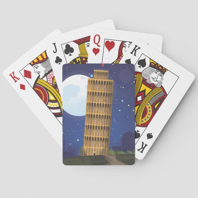 The Leaning Tower of Pisa Poker Cards (Back)