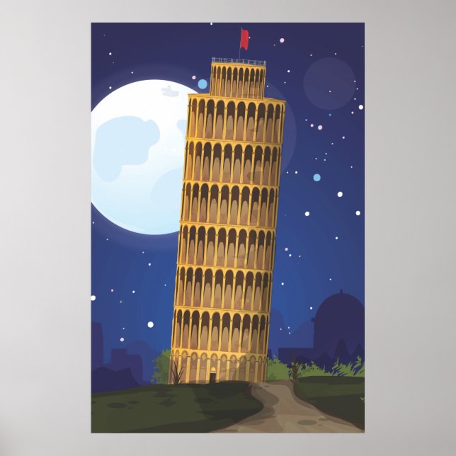 The Leaning Tower of Pisa Poster (Front)