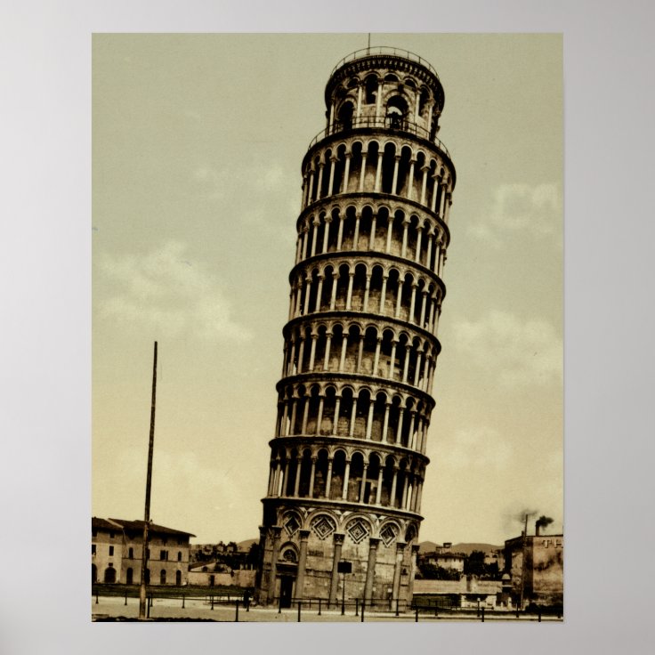 The Leaning Tower Pisa Italy Poster | Zazzle