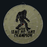 The Leave No Trace Champion Funny Bigfoot Dart Board<br><div class="desc">Funny Bigfoot</div>