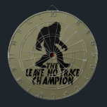 The Leave No Trace Champion Funny Bigfoot Dart Board<br><div class="desc">Funny Bigfoot</div>
