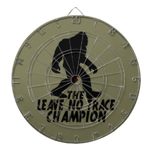 The Leave No Trace Champion Funny Bigfoot Dart Board