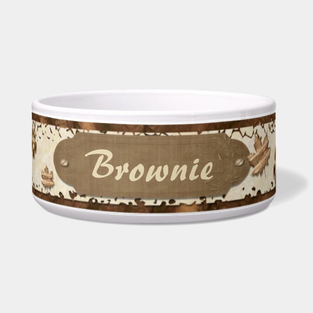 The Leaves Are Brown Bowl (Front)