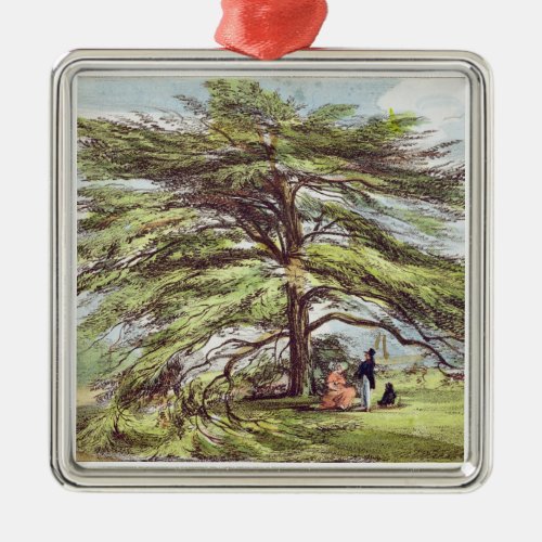 The Lebanon Cedar Tree in the Arboretum Kew Garde Metal Ornament