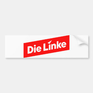 The left bumper sticker