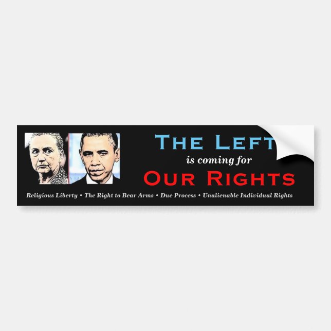 The Left is Coming Bumper Sticker (Front)