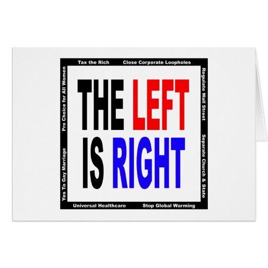 The Left is Right (Front Horizontal)