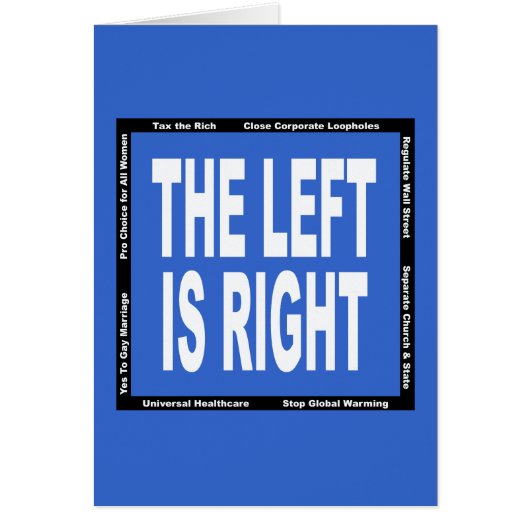 The Left is Right Cards (Front)
