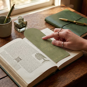 The Legacy Personalized Author Green Bookmarks
