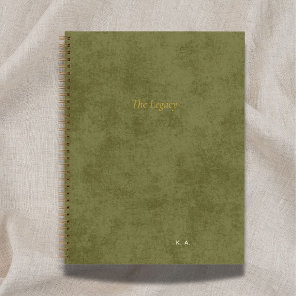 The Legacy | Personalized Author Green Notebook