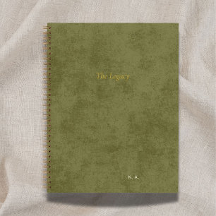 The Legacy Personalized Author Green Notebook