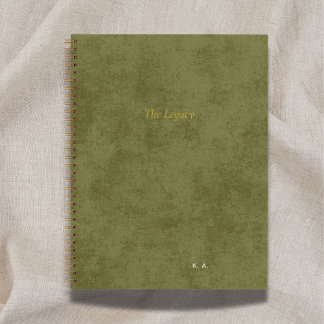 The Legacy | Personalized Author Green Notebook