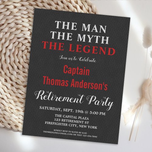 The Legend Firefighter Retirement Party