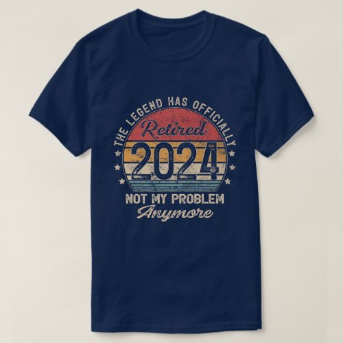 The legend has officially retired 2024 vintage T_Shirt