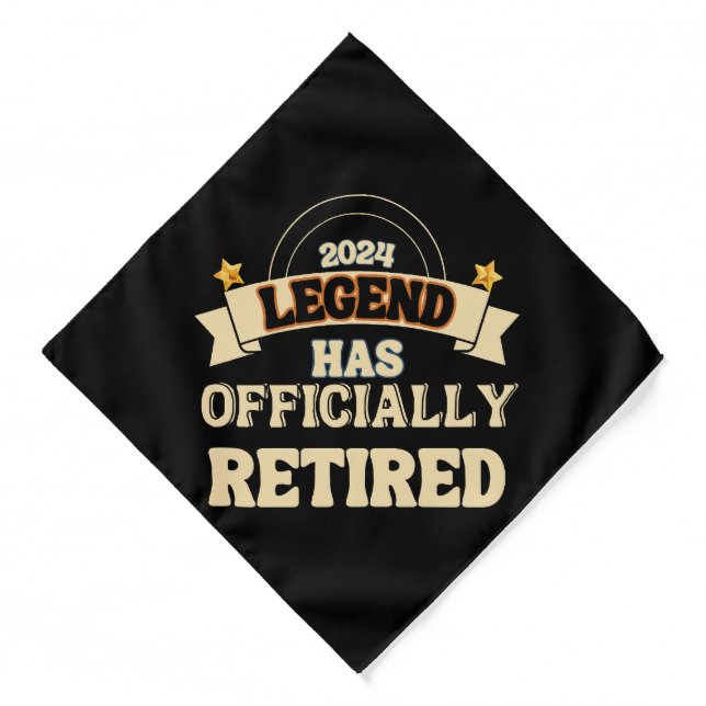 The legend has officially retired bandana (Front)