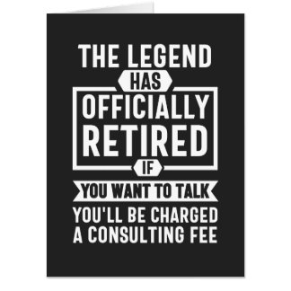 the legend Has Officially Retired Card
