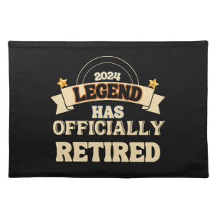 The legend has officially retired cloth placemat