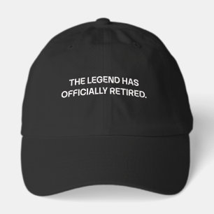 The Legend Has Officially Retired Design Hat
