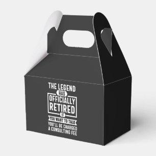 the legend Has Officially Retired Favor Boxes
