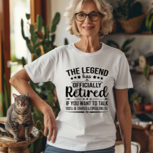 The legend has officially retired fuuny retirement T-Shirt