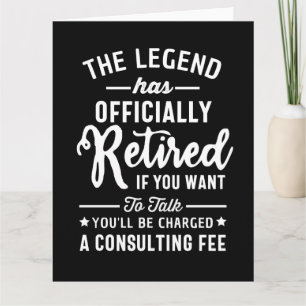 The Legend Has Officially Retired If you Want Card