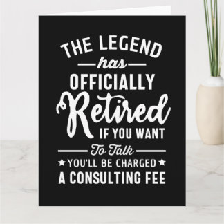 The Legend Has Officially Retired If you Want Card
