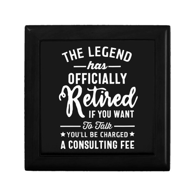 The Legend Has Officially Retired If you Want  Gift Box (Front)