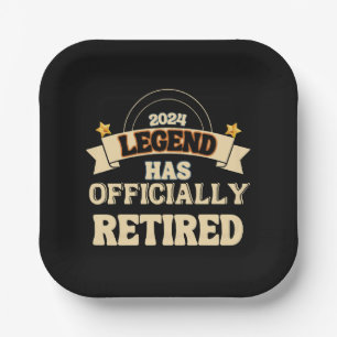 The legend has officially retired paper plates