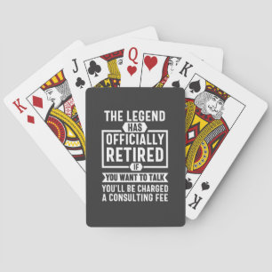 the legend Has Officially Retired Poker Cards