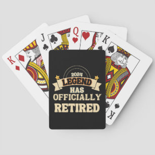 The legend has officially retired poker cards