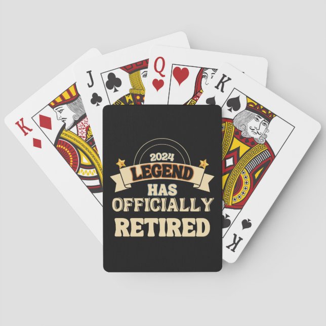 The legend has officially retired poker cards (Back)