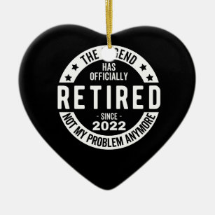 The Legend Has Officially Retired, Retired 2022 Ceramic Ornament