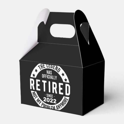 The Legend Has Officially Retired Retired 2022 Favor Boxes