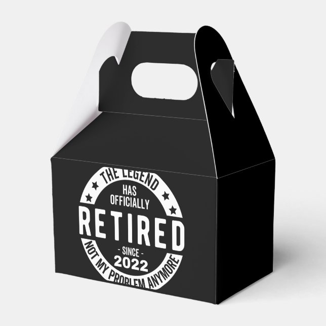 The Legend Has Officially Retired, Retired 2022 Favor Boxes (Front Side)