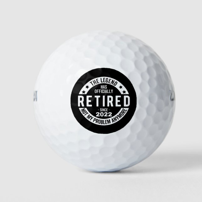 The Legend Has Officially Retired, Retired 2022 Golf Balls (Front)