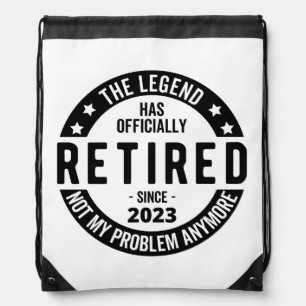 The Legend Has Officially Retired, Retired 2023 Drawstring Bag