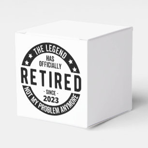 The Legend Has Officially Retired, Retired 2023 Favor Boxes