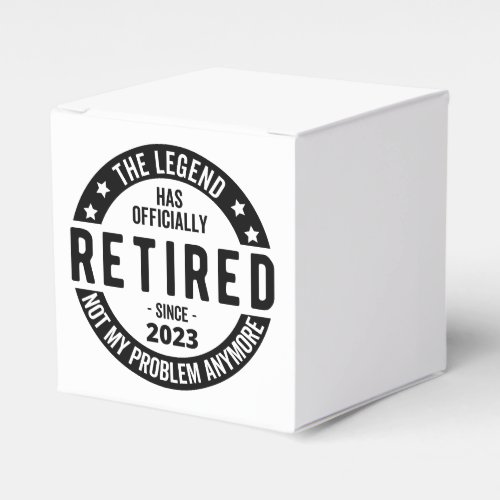 The Legend Has Officially Retired Retired 2023 Favor Boxes