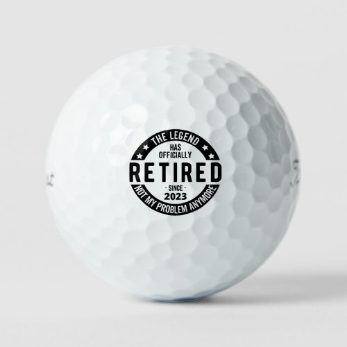 The Legend Has Officially Retired Retired 2023 Golf Balls