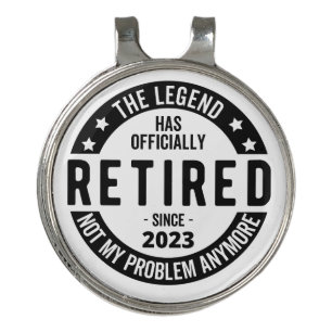 The Legend Has Officially Retired, Retired 2023 Golf Hat Clip