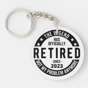 The Legend Has Officially Retired, Retired 2023 Keychain