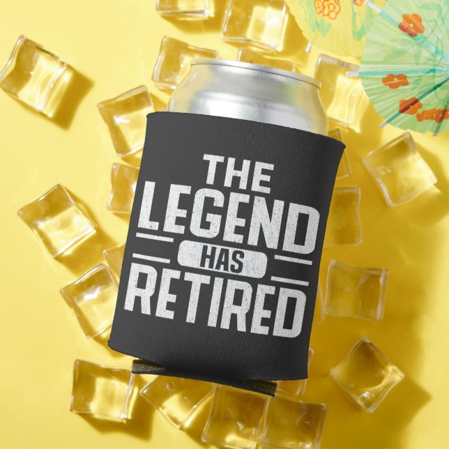 The Legend Has Retired 2022 Retirement Dad Gift Can Cooler (In Situ Summer)